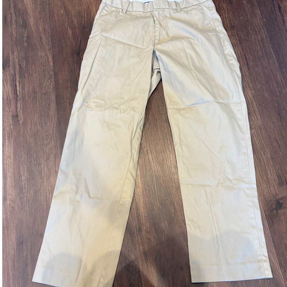 Gap Khakis Beige Cotton Tailored Chino Pants 29x30 Minimalist Preppy Academic